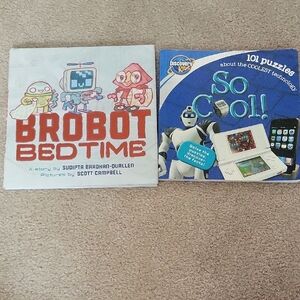 Free If Bundled! Robot Bedtime and So Cool! Puzzle Book Set